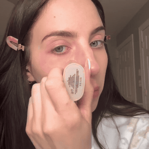 Blend with your fingertip